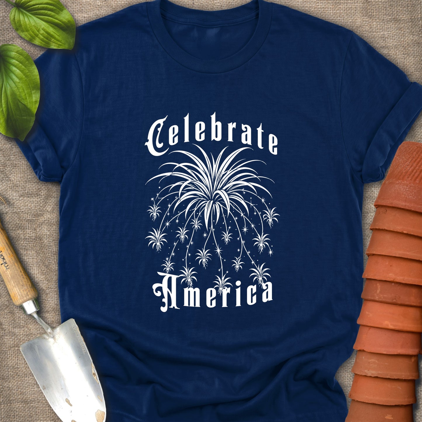 Celebrate America T-Shirt — Patriotic Fireworks Graphic Tee
