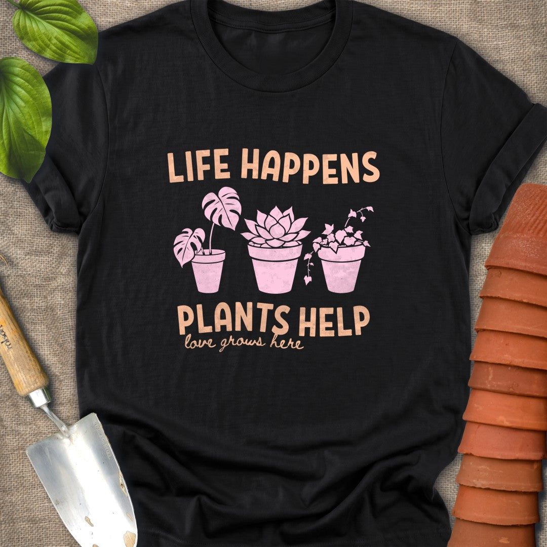 Life Happens Plants Help Peach Pink