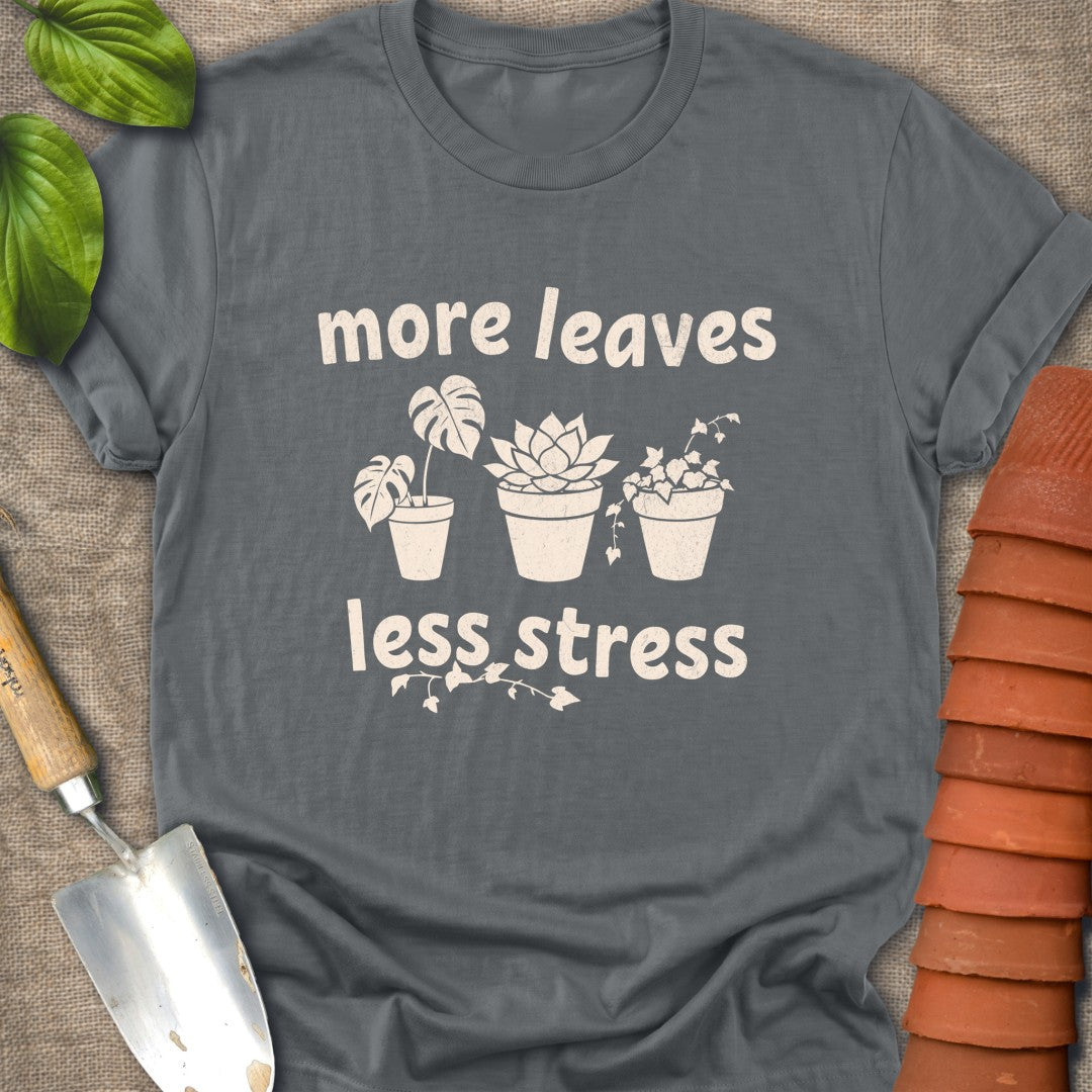 More Leaves Less Stress Off White