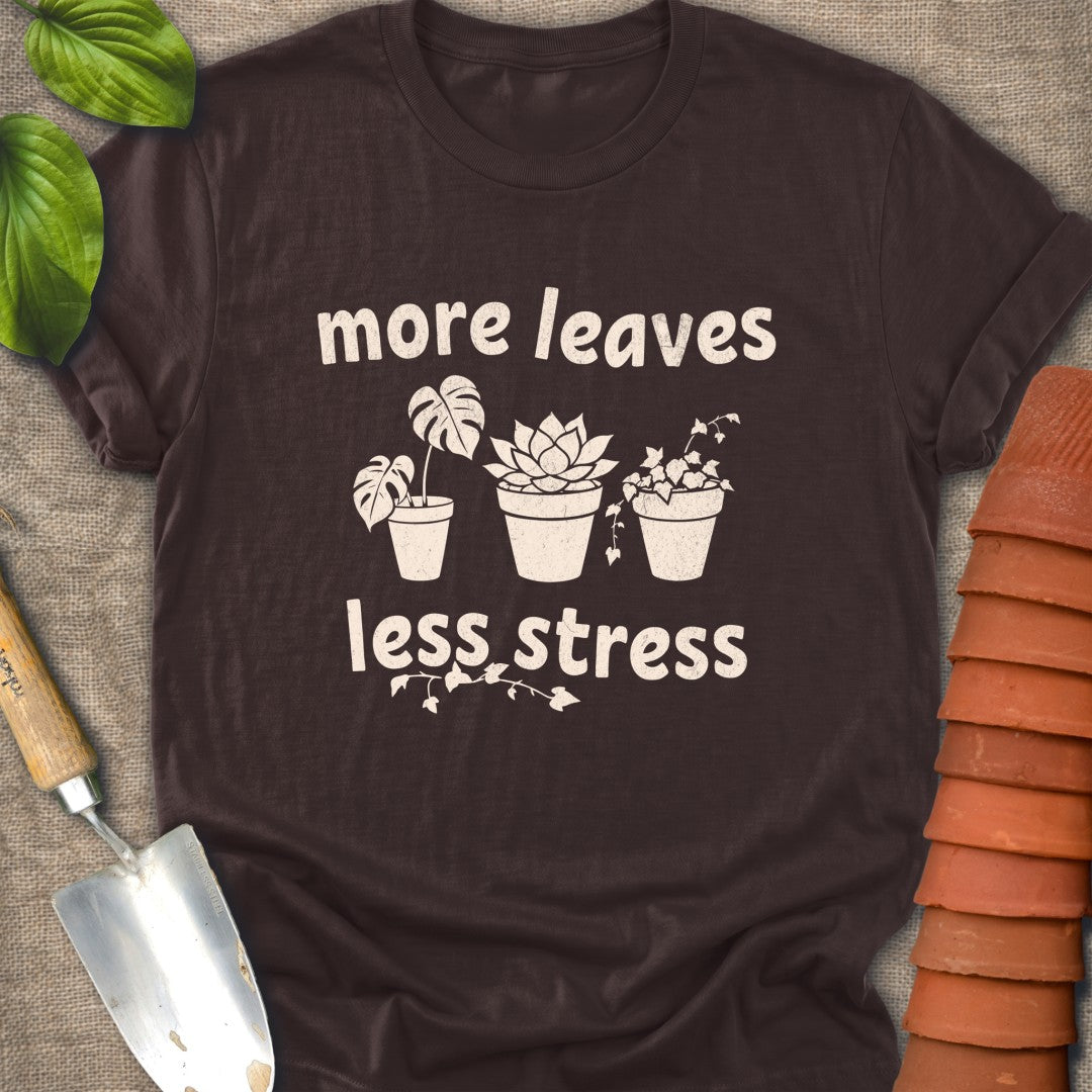 More Leaves Less Stress Off White