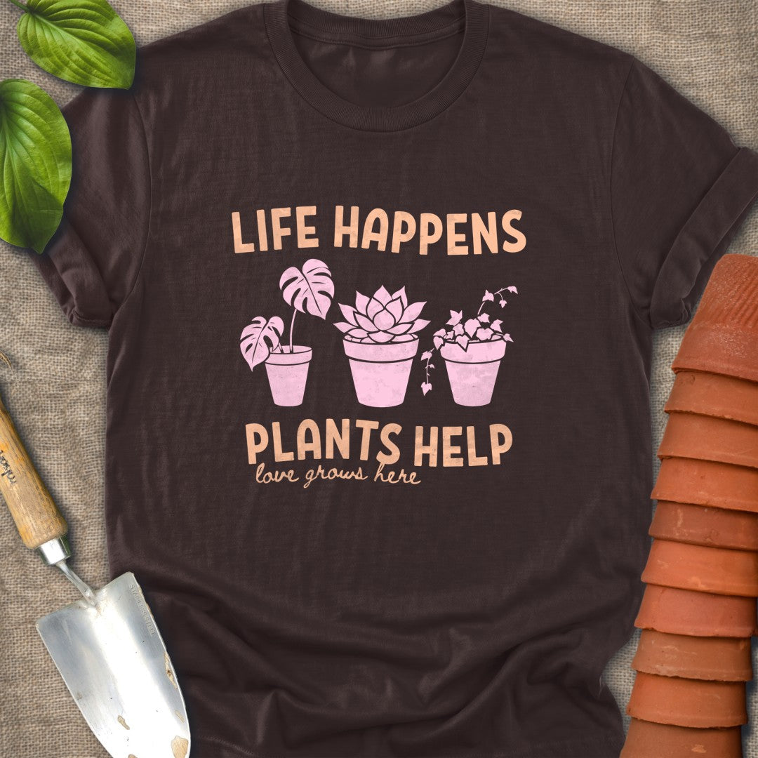 Life Happens Plants Help Peach Pink