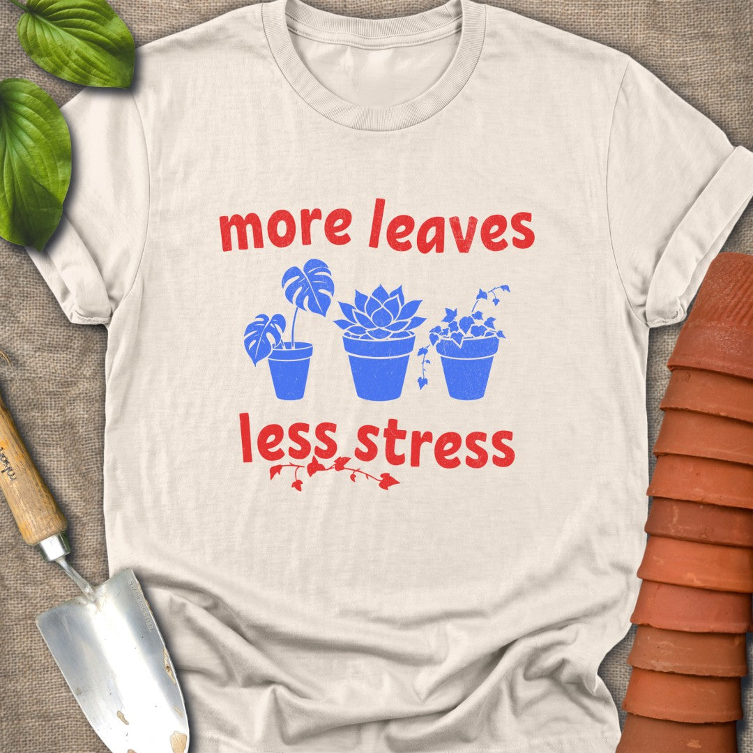 More Leaves Less Stress Red Blue