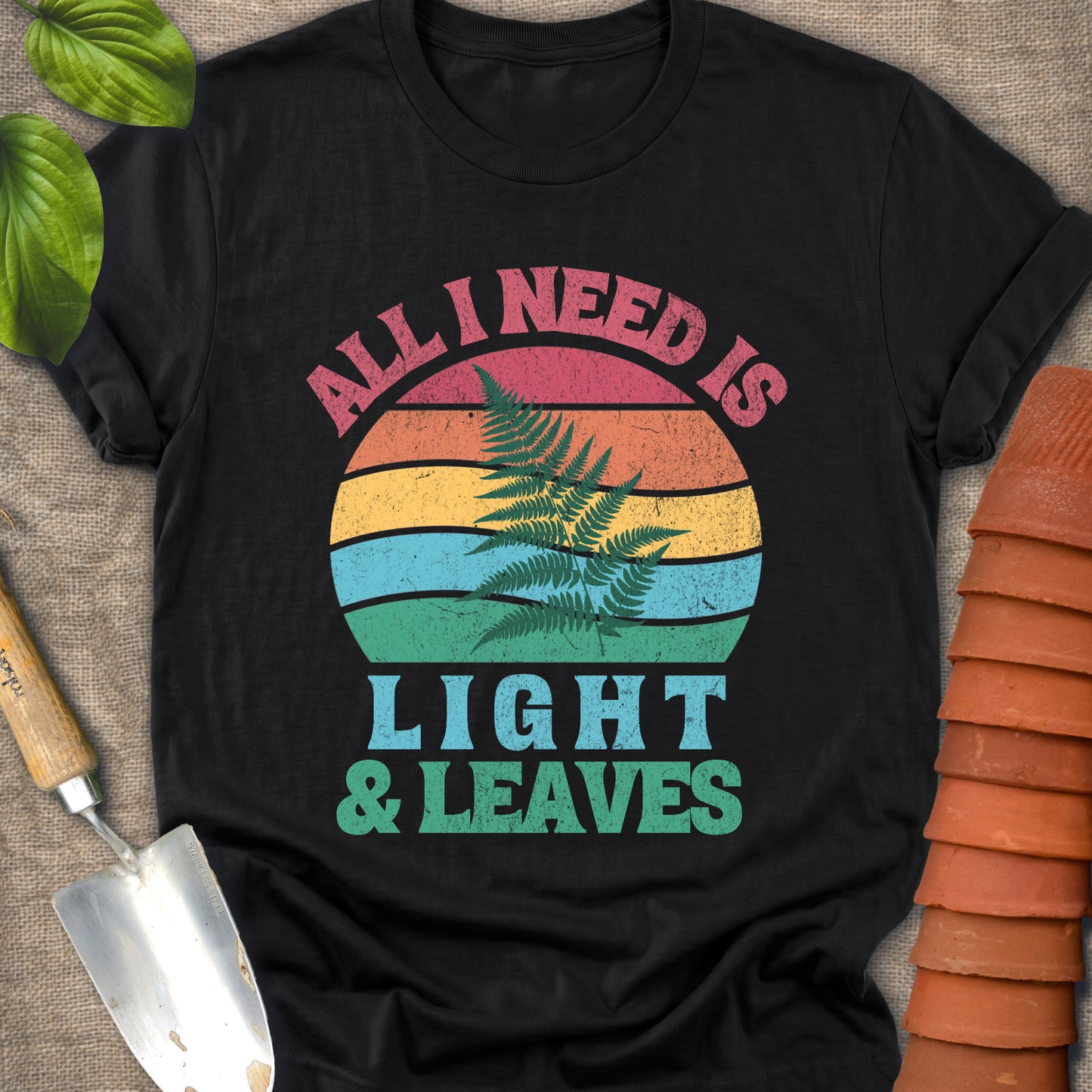 Light and Leaves Retro Sunset