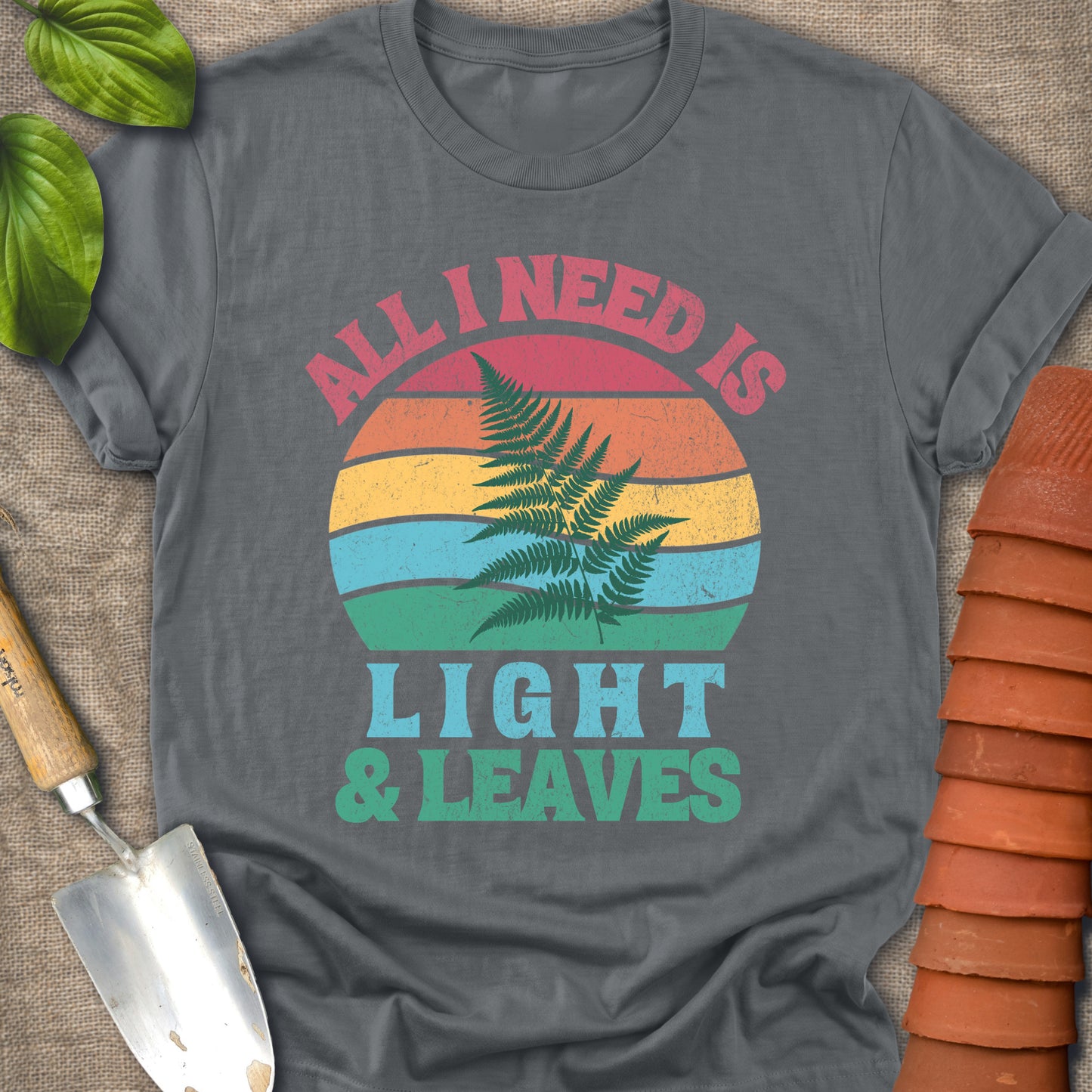 Light and Leaves Retro Sunset