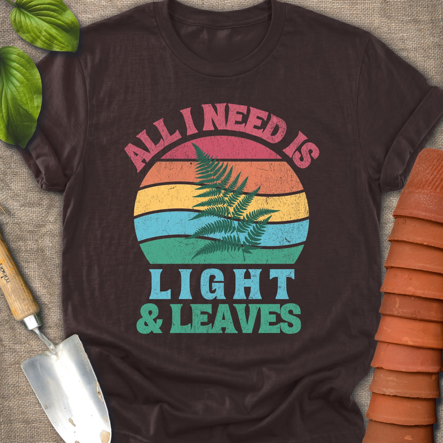 Light and Leaves Retro Sunset